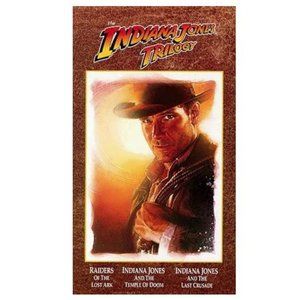 Indiana Jones 1980's VHS Trilogy Includes 3 VHS Cassette Tapes Set